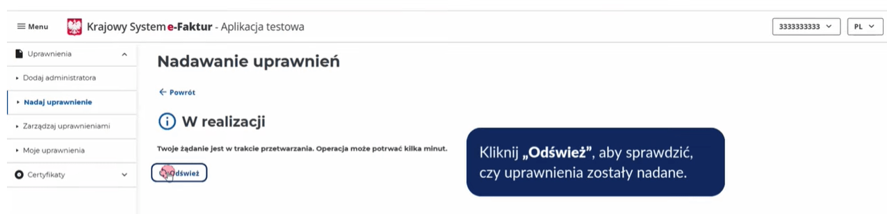 Настройка полного набора прав доступа для бухгалтерии в KSeF